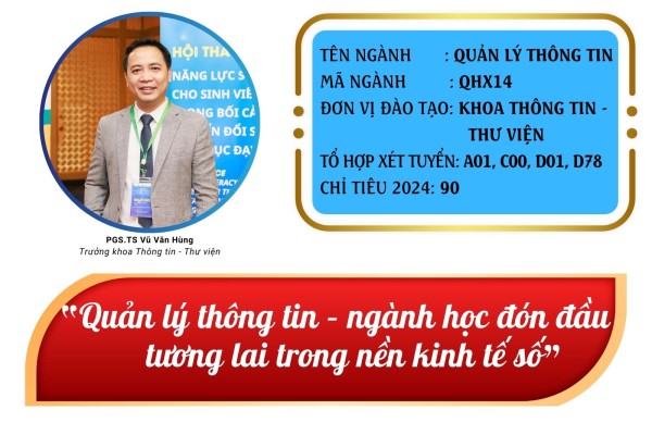 Ngành Quản lý thông tin tại VNU-USSH - ngành học đón đầu tương lai trong nền kinh tế số