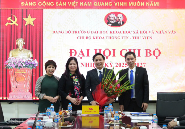 Đại hội Chi bộ khoa Thông tin - Thư viện: Đổi mới - Chuyển đổi số - Tiên phong phát triển