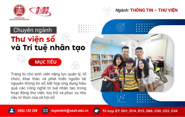 Chuyên ngành Thư viện số & Trí tuệ nhân tạo - Bắt nhịp cùng kỷ nguyên số