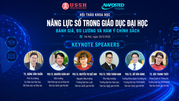 Quy tụ nhiều chuyên gia bàn về năng lực số trong giáo dục đại học tại Hội thảo “Năng lực số trong giáo dục đại học: Đánh giá, đo lường và hàm ý chính sách”