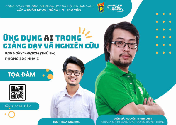 Tọa đàm “Ứng dụng AI (Artificial intelligence) trong giảng dạy và nghiên cứu”