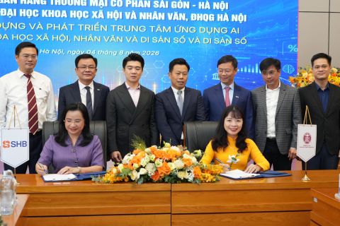 USSH và SHB ký kết hợp tác chiến lược, thúc đẩy ứng dụng AI trong khoa học xã hội và nhân văn
