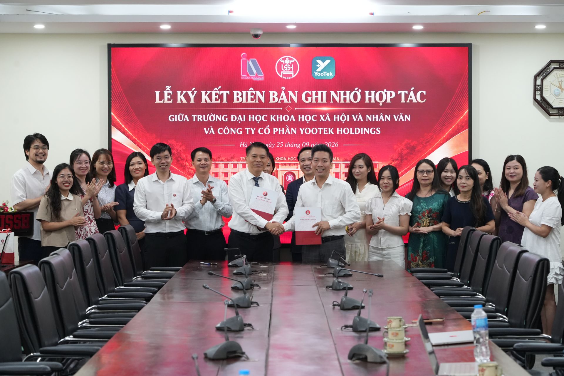 VNU-USSH và YooTek Holdings ký kết hợp tác: Kết nối tri thức nhân văn với công nghệ trong kỷ nguyên số